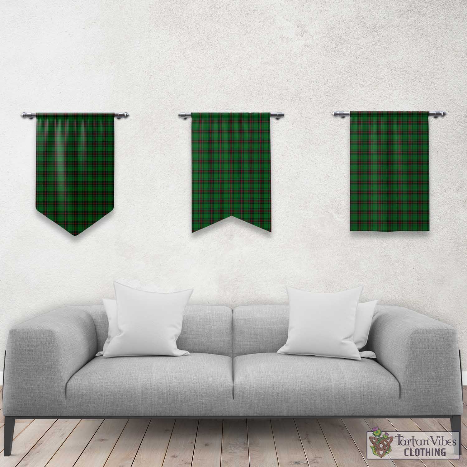 Tartan Vibes Clothing Beveridge Tartan Gonfalon, Tartan Banner