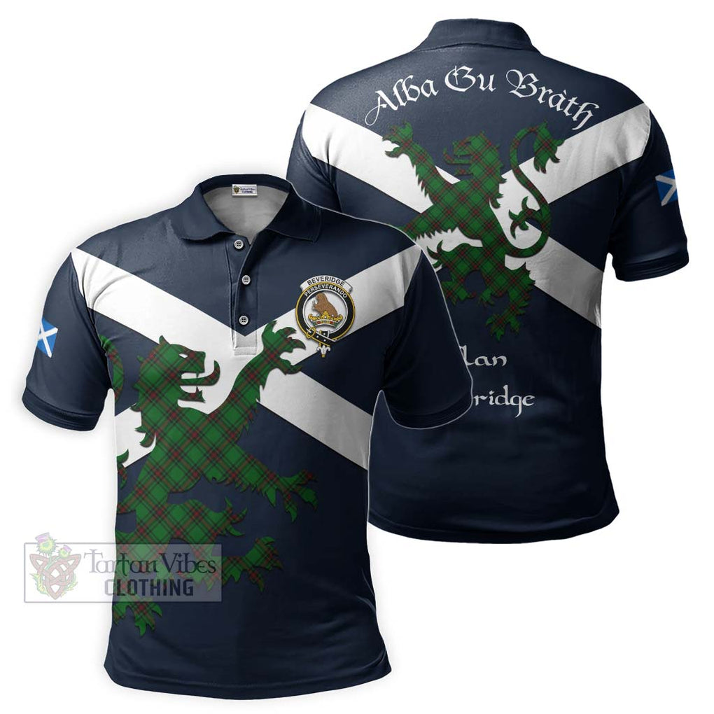 Tartan Vibes Clothing Beveridge Tartan Lion Rampant Polo Shirt – Proudly Display Your Heritage with Alba Gu Brath and Clan Name