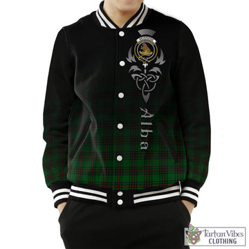 Beveridge Tartan Baseball Jacket Featuring Alba Gu Brath Family Crest Celtic Inspired