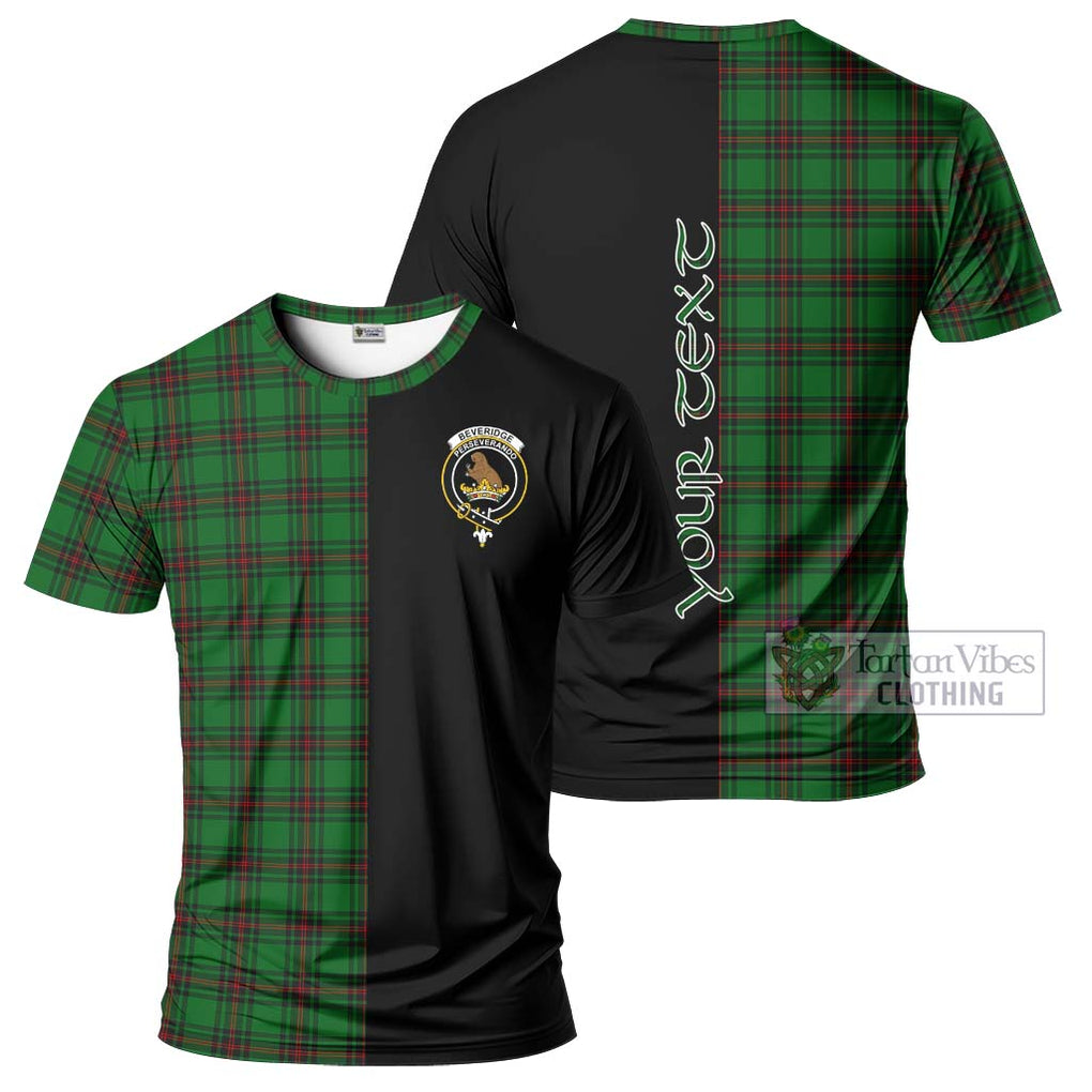 Beveridge Tartan T-Shirt with Family Crest and Half Of Me Style Kid's Shirt - Tartanvibesclothing Shop