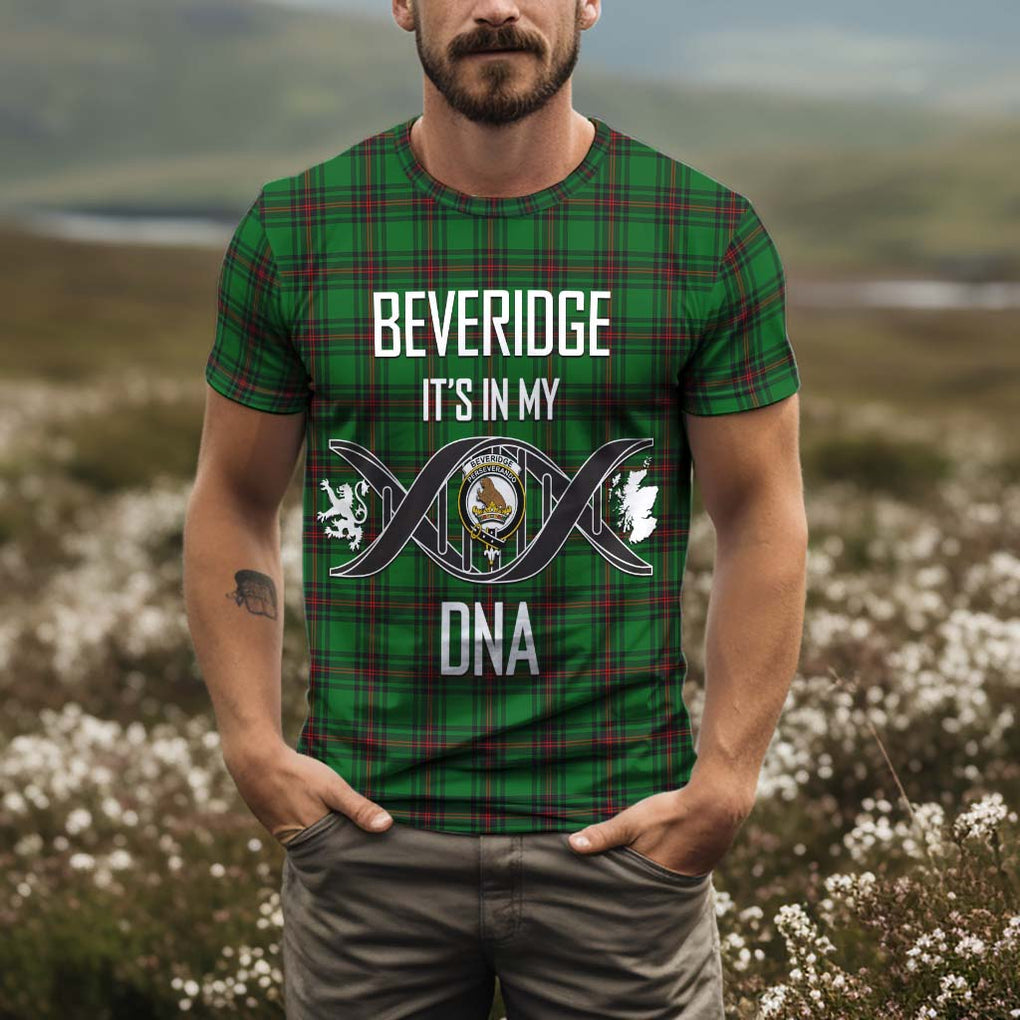 Beveridge Tartan T-Shirt with Family Crest DNA In Me Style Kid's Shirt - Tartan Vibes Clothing