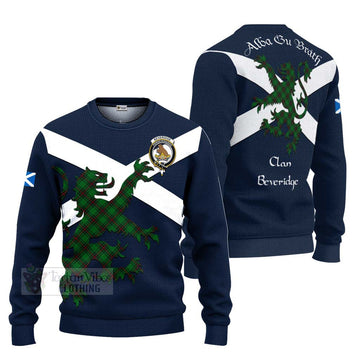 Beveridge Tartan Lion Rampant Ugly Sweater Proudly Display Your Heritage with Alba Gu Brath and Clan Name