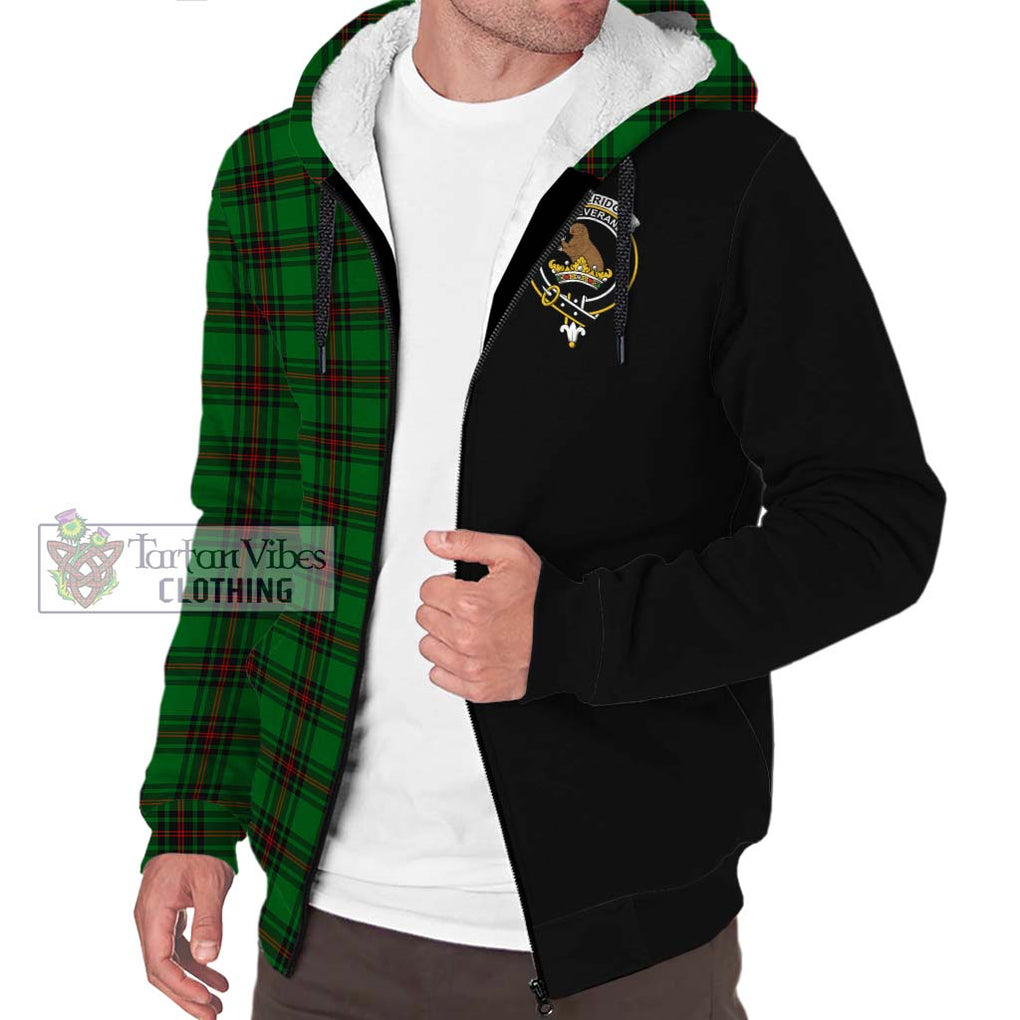 Beveridge Tartan Sherpa Hoodie with Family Crest and Half Of Me Style Unisex S - Tartanvibesclothing Shop