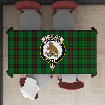 Beveridge Tartan Tablecloth with Family Crest