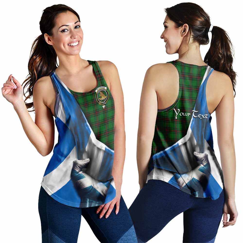 Tartan Vibes Clothing Beveridge Tartan Women's Racerback Tanks with Family Crest Scotland Patriotic Style