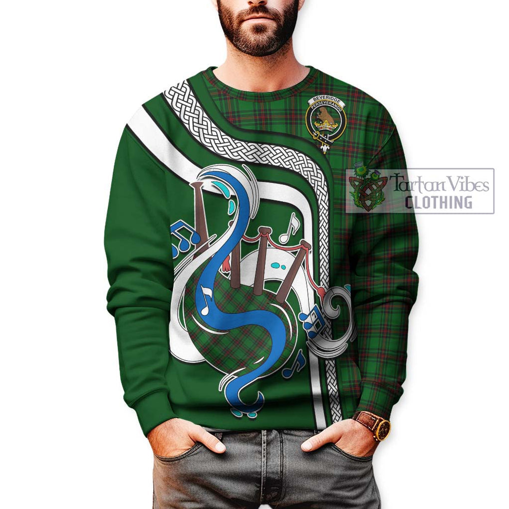 Beveridge Tartan Sweatshirt with Epic Bagpipe Style Unisex - Tartanvibesclothing Shop