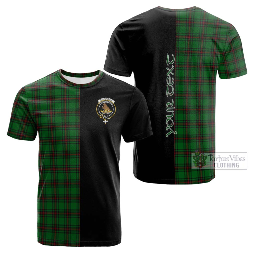 Tartan Vibes Clothing Beveridge Tartan Cotton T-shirt with Family Crest and Half Of Me Style