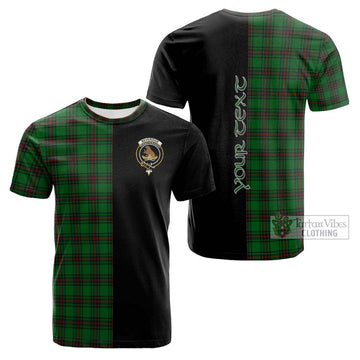 Beveridge Tartan Cotton T-shirt with Family Crest and Half Of Me Style