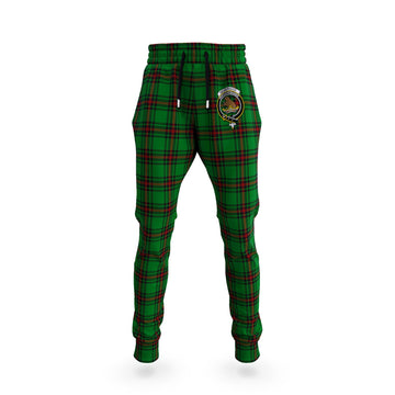 Beveridge Tartan Joggers Pants with Family Crest