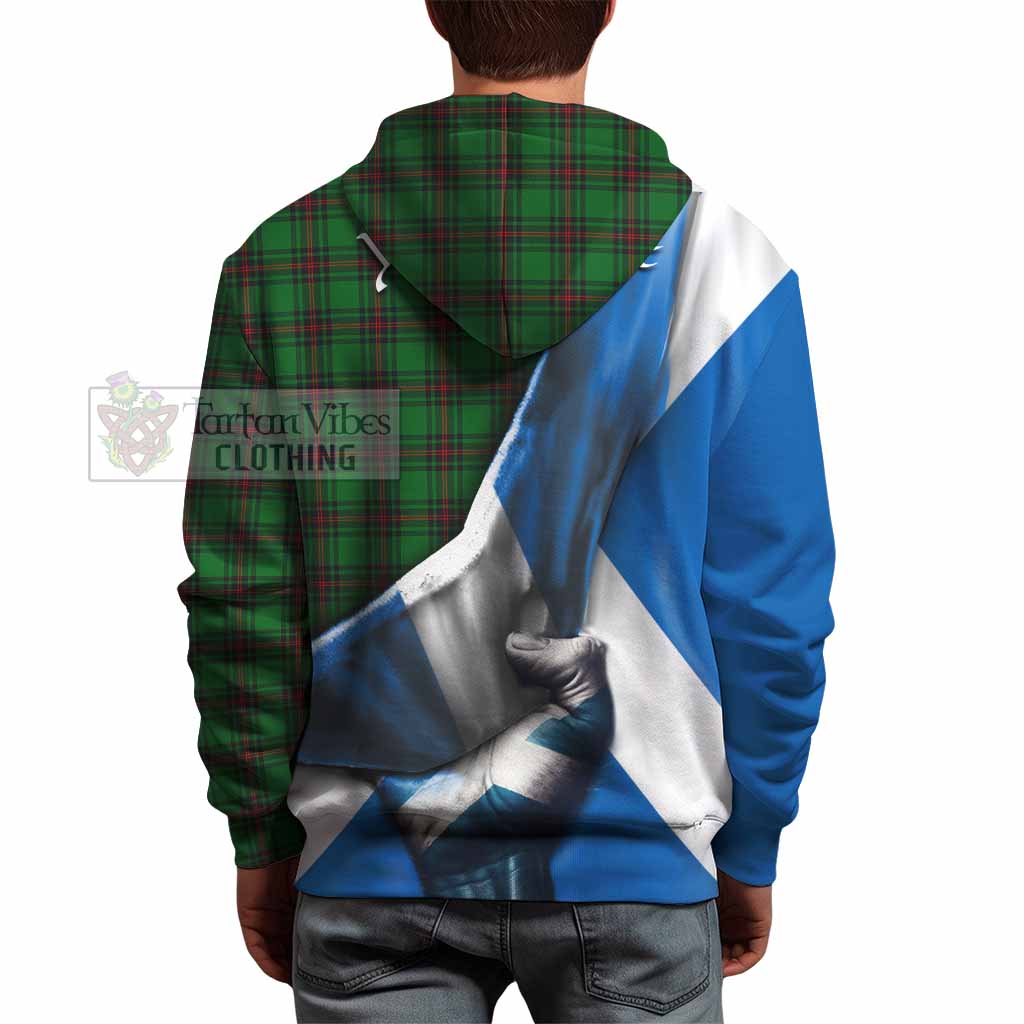 Tartan Vibes Clothing Beveridge Tartan Hoodie with Family Crest Scotland Patriotic Style