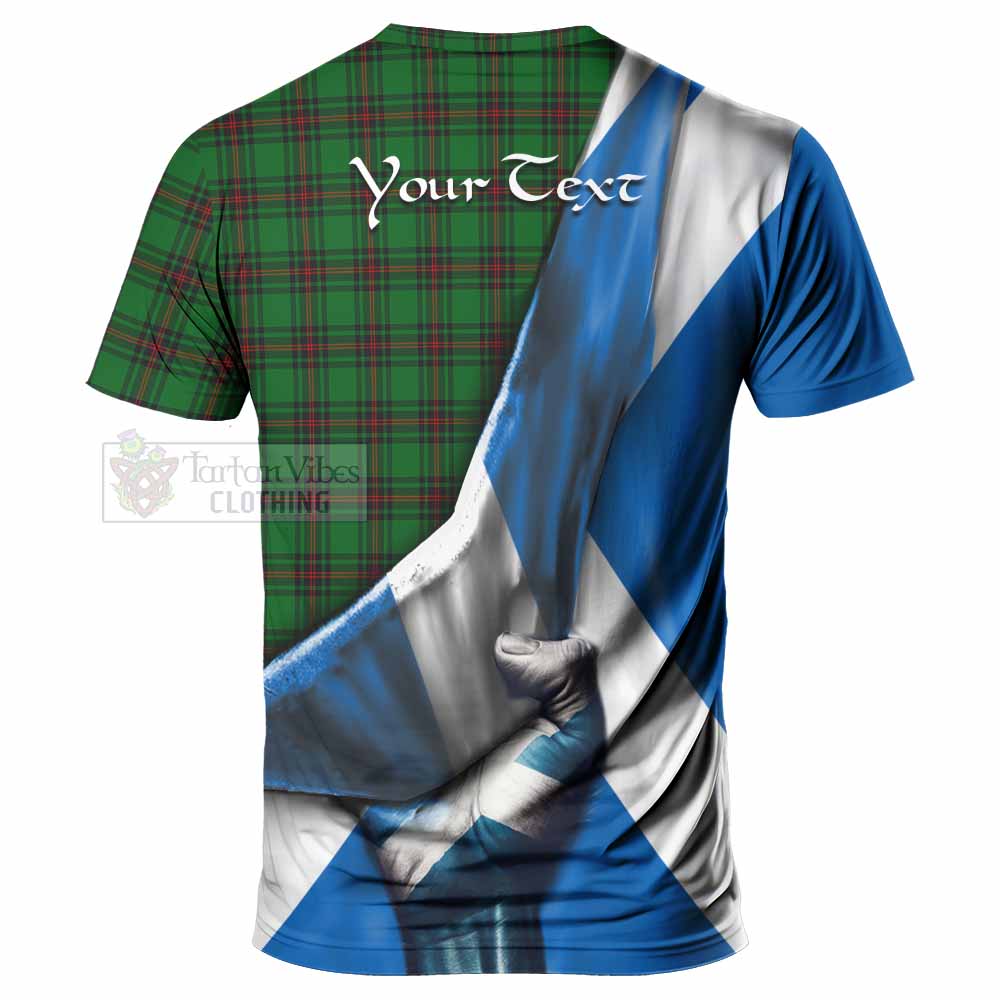 Tartan Vibes Clothing Beveridge Tartan T-Shirt with Family Crest Scotland Patriotic Style