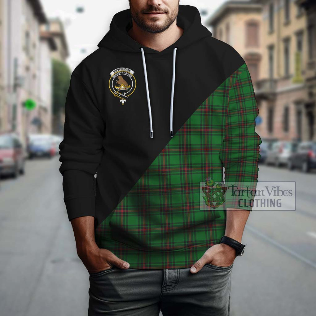 Beveridge Tartan Hoodie with Family Crest and Military Logo Style - Tartanvibesclothing Shop