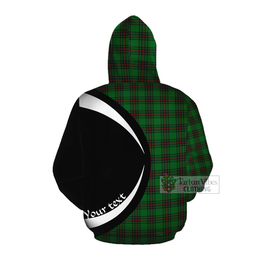 Tartan Vibes Clothing Beveridge Tartan Cotton Hoodie with Family Crest Circle Style