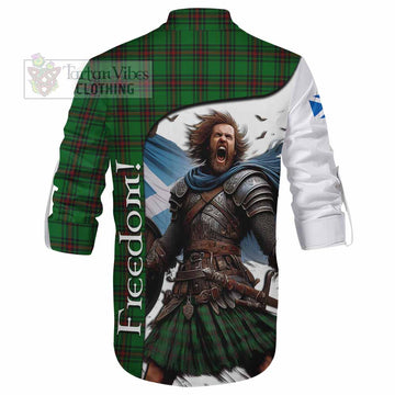 Beveridge Crest Tartan Ghillie Kilt Shirt Inspired by the Freedom of Scottish Warrior