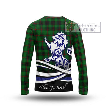 Beveridge Tartan Long Sleeve T-Shirt with Alba Gu Brath Regal Lion Emblem