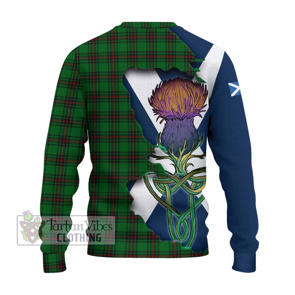 Beveridge Tartan Family Crest Knitted Sweater Scottish Thistle Celtic Inspired - Tartan Vibes Clothing