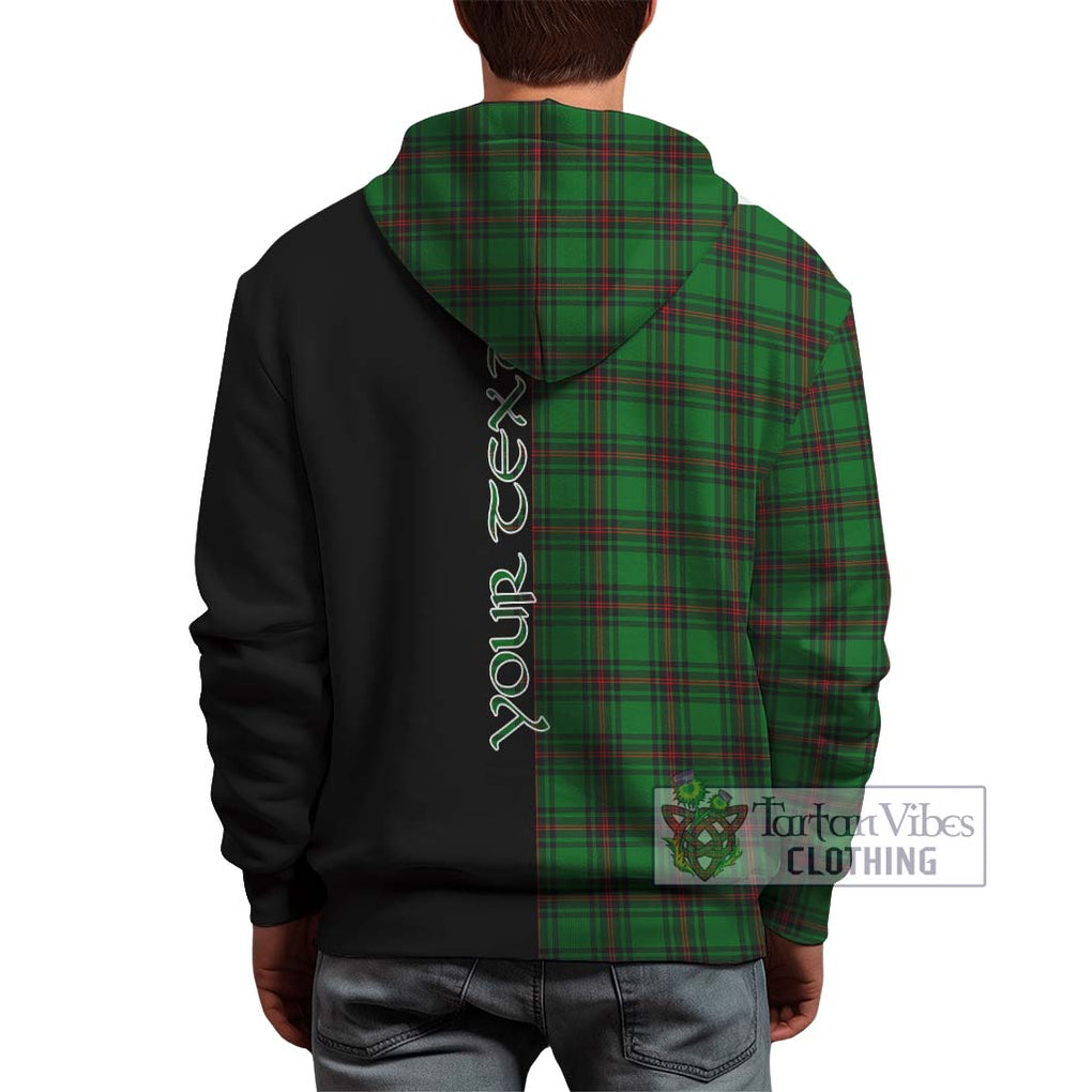 Beveridge Tartan Hoodie with Family Crest and Half Of Me Style - Tartanvibesclothing Shop