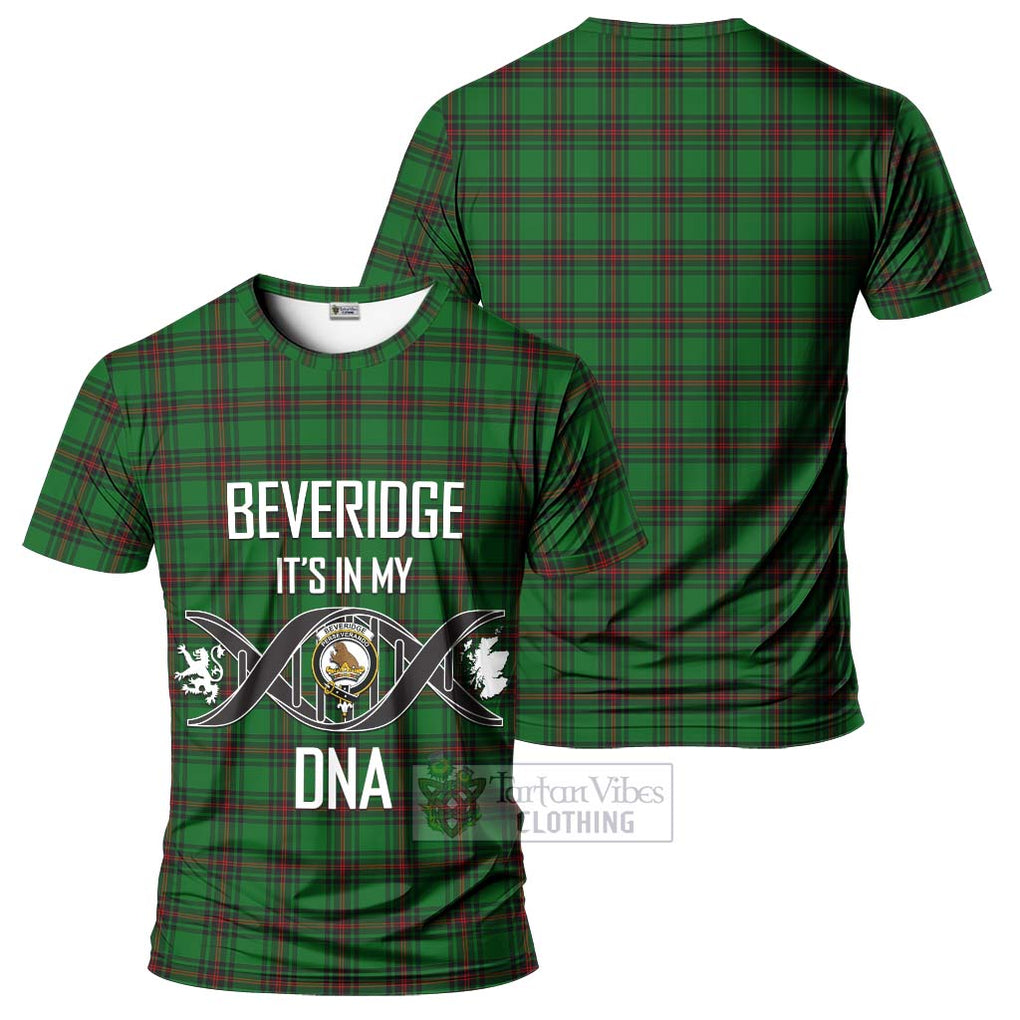 Beveridge Tartan T-Shirt with Family Crest DNA In Me Style - Tartan Vibes Clothing