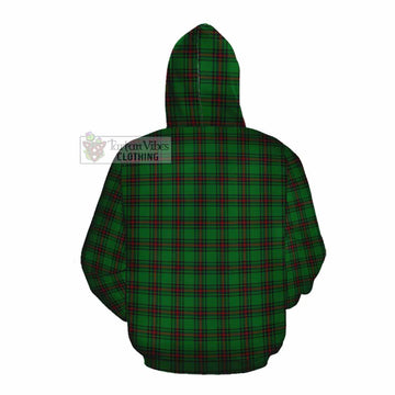 Beveridge Tartan Cotton Hoodie with Family Crest DNA In Me Style