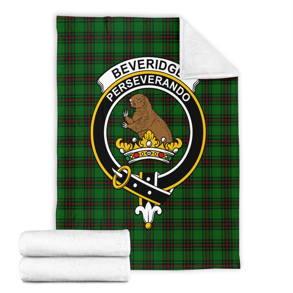 Beveridge Tartan Blanket with Family Crest - Tartan Vibes Clothing