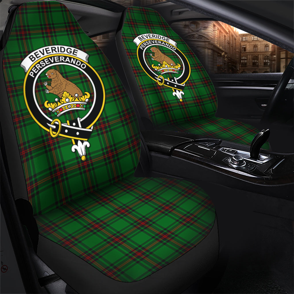 Beveridge Tartan Car Seat Cover with Family Crest - Tartanvibesclothing