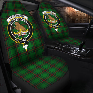 Beveridge Tartan Car Seat Cover with Family Crest