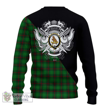 Beveridge Tartan Ugly Sweater with Family Crest and Military Logo Style