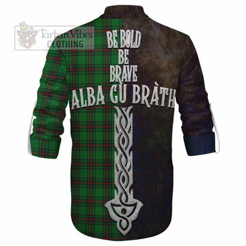 Beveridge Tartan Family Crest Ghillie Kilt Shirt Alba Gu Brath Be Brave Lion Ancient Style - Tartan Vibes Clothing