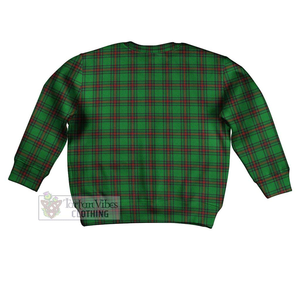 Tartan Vibes Clothing Beveridge Tartan Kid Ugly Sweater with Family Crest