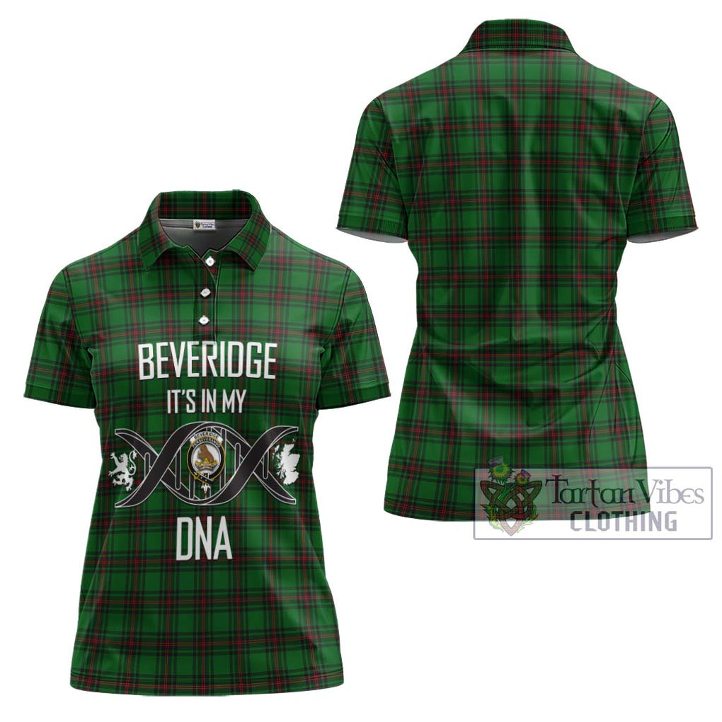 Beveridge Tartan Women's Polo Shirt with Family Crest DNA In Me Style - Tartanvibesclothing Shop