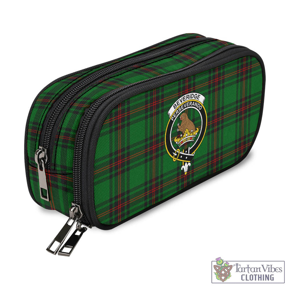 Tartan Vibes Clothing Beveridge Tartan Pen and Pencil Case with Family Crest