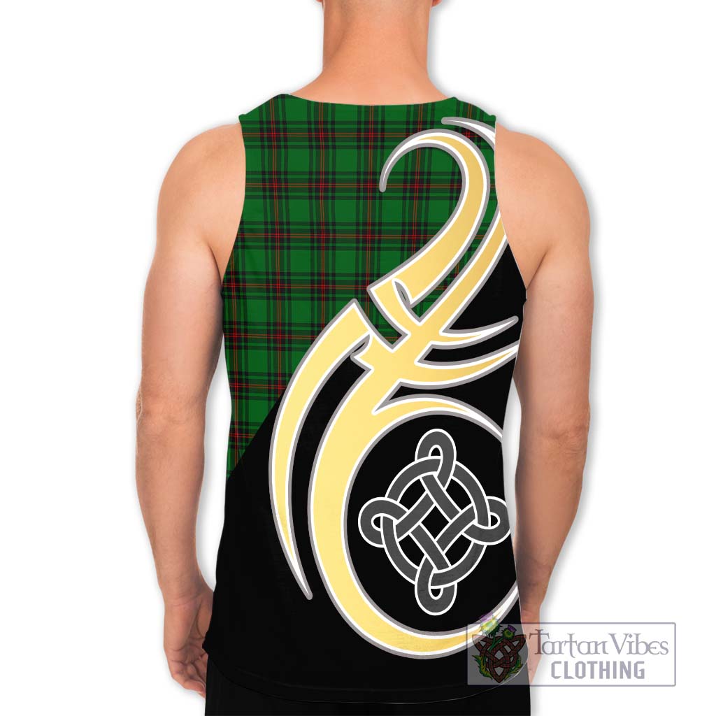 Beveridge Tartan Men's Tank Top with Family Crest and Celtic Symbol Style - Tartan Vibes Clothing