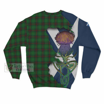 Beveridge Tartan Family Crest Sweatshirt Scottish Thistle Celtic Inspired - Tartan Vibes Clothing