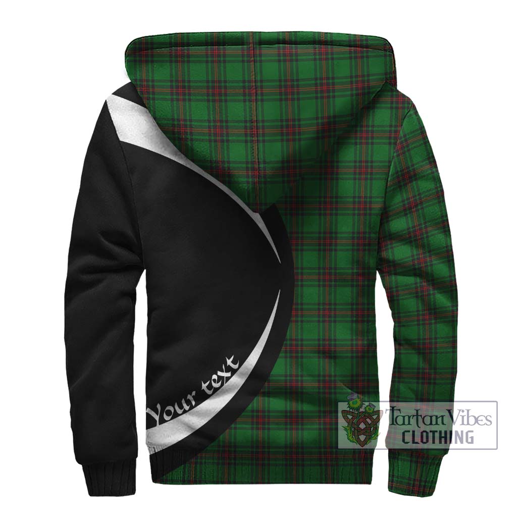 Beveridge Tartan Sherpa Hoodie with Family Crest Circle Style - Tartan Vibes Clothing