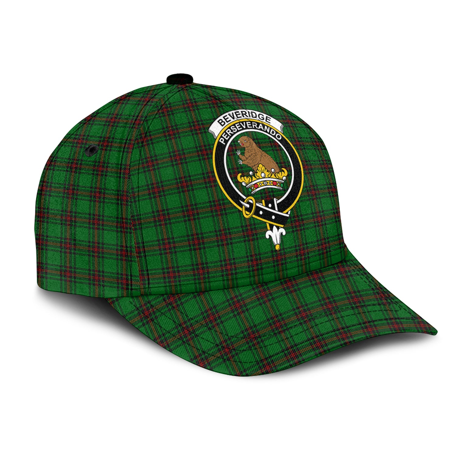 Beveridge Tartan Classic Cap with Family Crest - Tartanvibesclothing