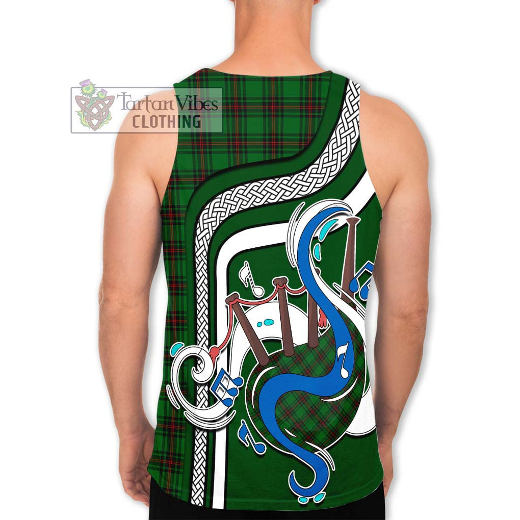 Beveridge Tartan Men's Tank Top with Epic Bagpipe Style - Tartanvibesclothing Shop