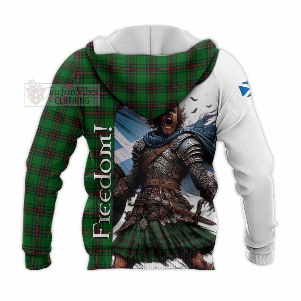 Tartan Vibes Clothing Beveridge Crest Tartan Knitted Hoodie Inspired by the Freedom of Scottish Warrior