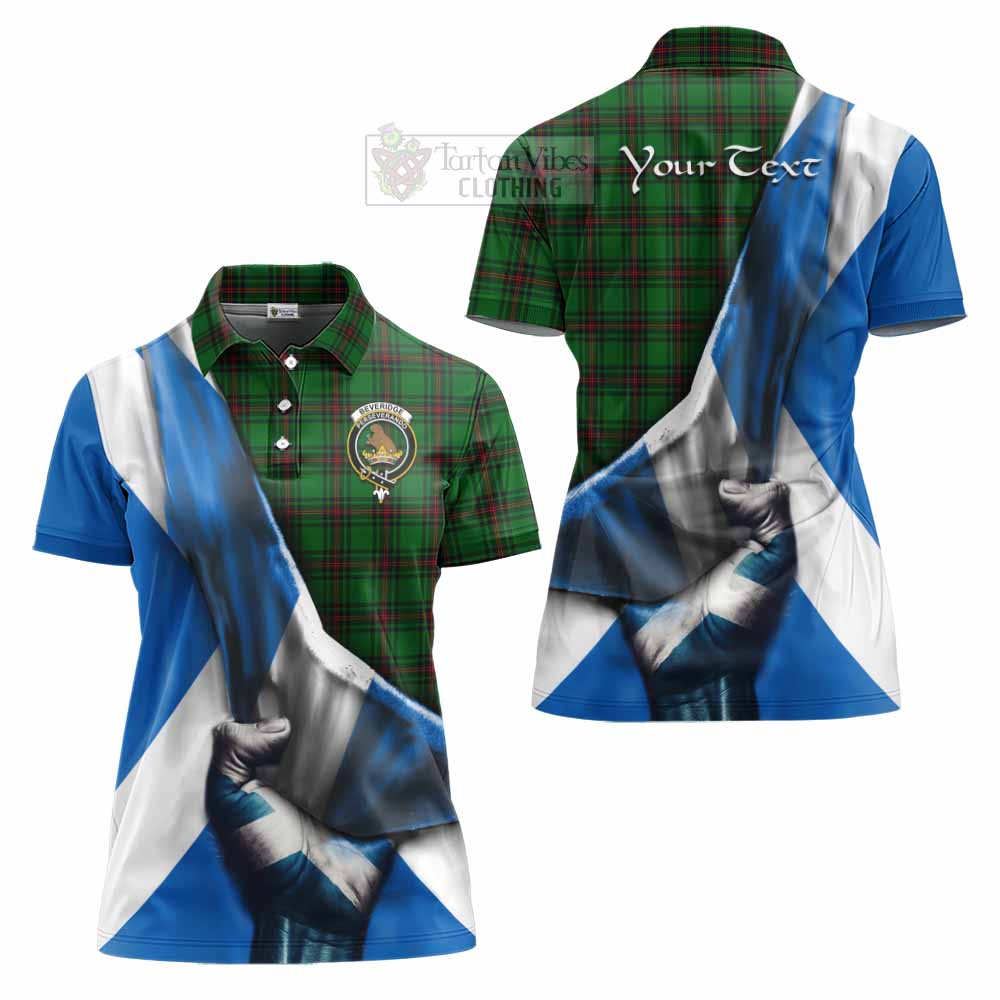 Tartan Vibes Clothing Beveridge Tartan Women's Polo Shirt with Family Crest Scotland Patriotic Style