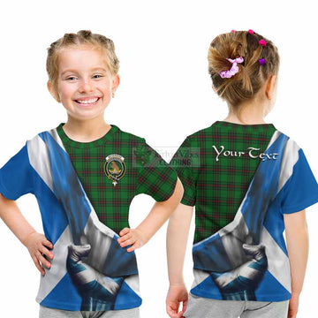 Beveridge Tartan Kid T-Shirt with Family Crest Scotland Patriotic Style