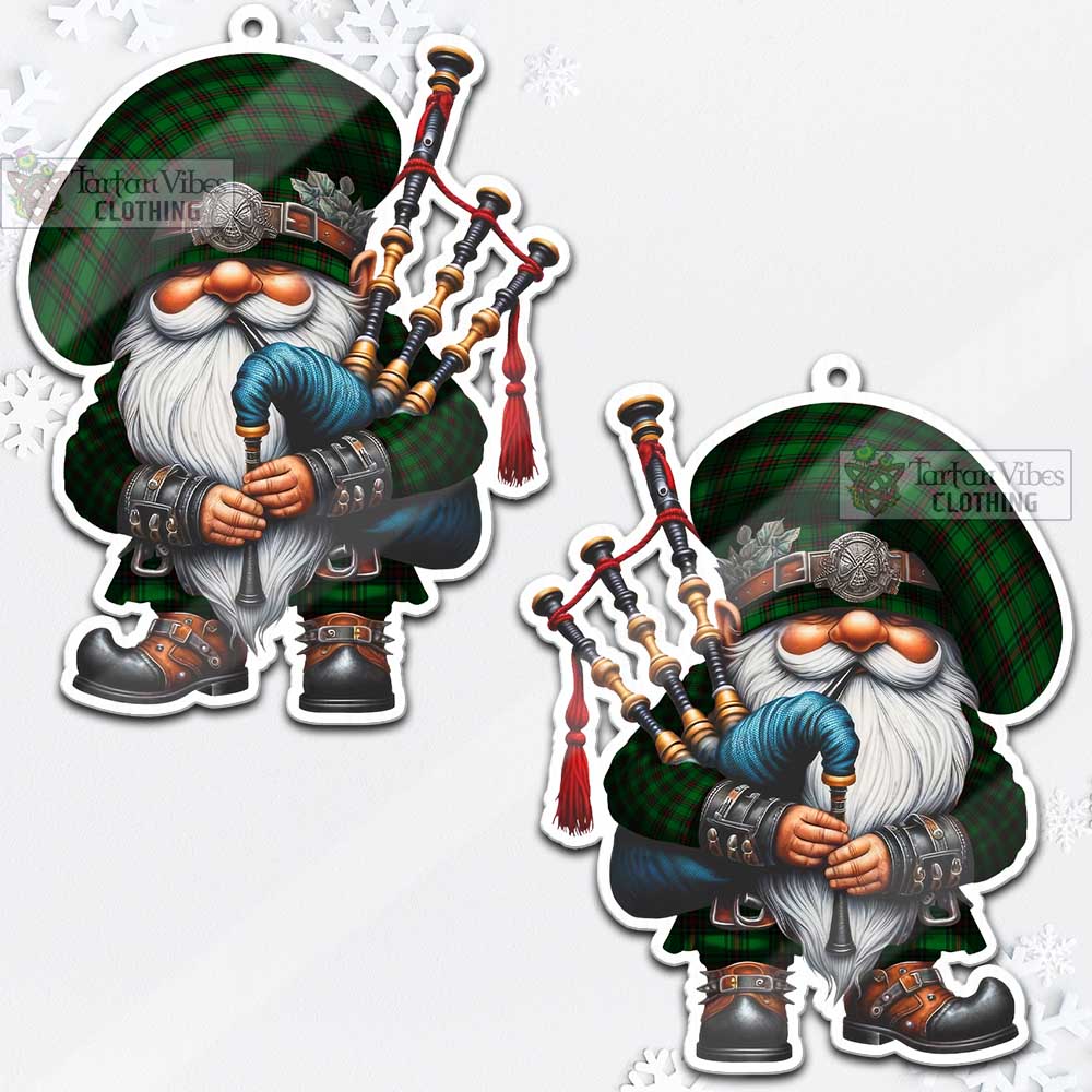 Tartan Vibes Clothing Beveridge Tartan Badpiper Gnome Christmas Ornament