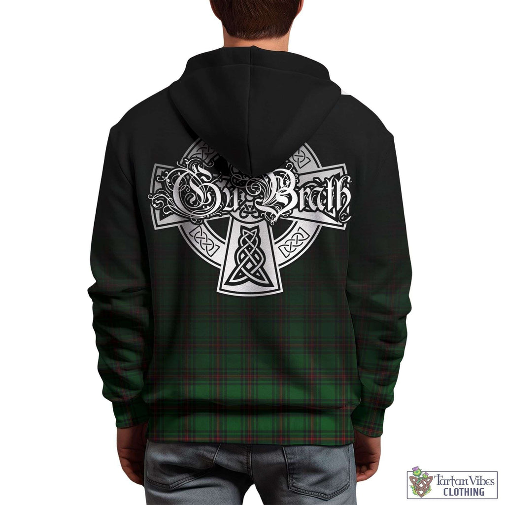 Tartan Vibes Clothing Beveridge Tartan Hoodie Featuring Alba Gu Brath Family Crest Celtic Inspired