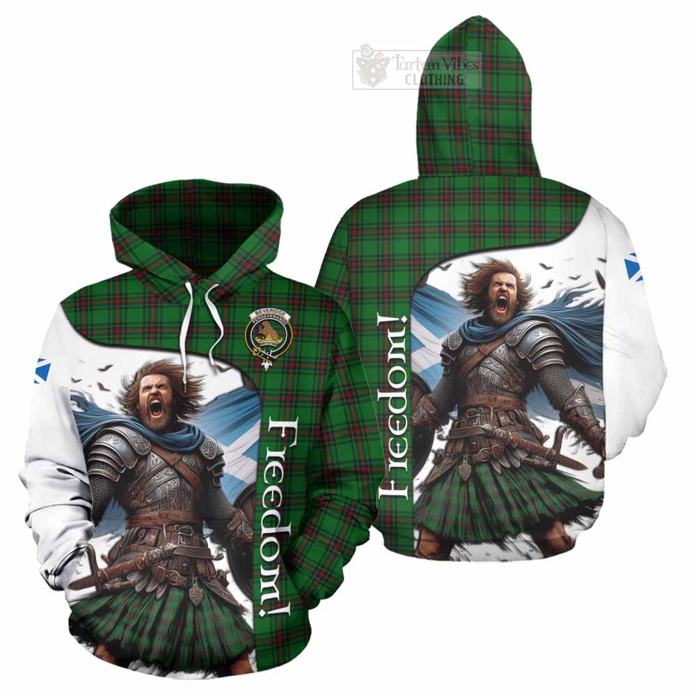 Tartan Vibes Clothing Beveridge Crest Tartan Hoodie Inspired by the Freedom of Scottish Warrior