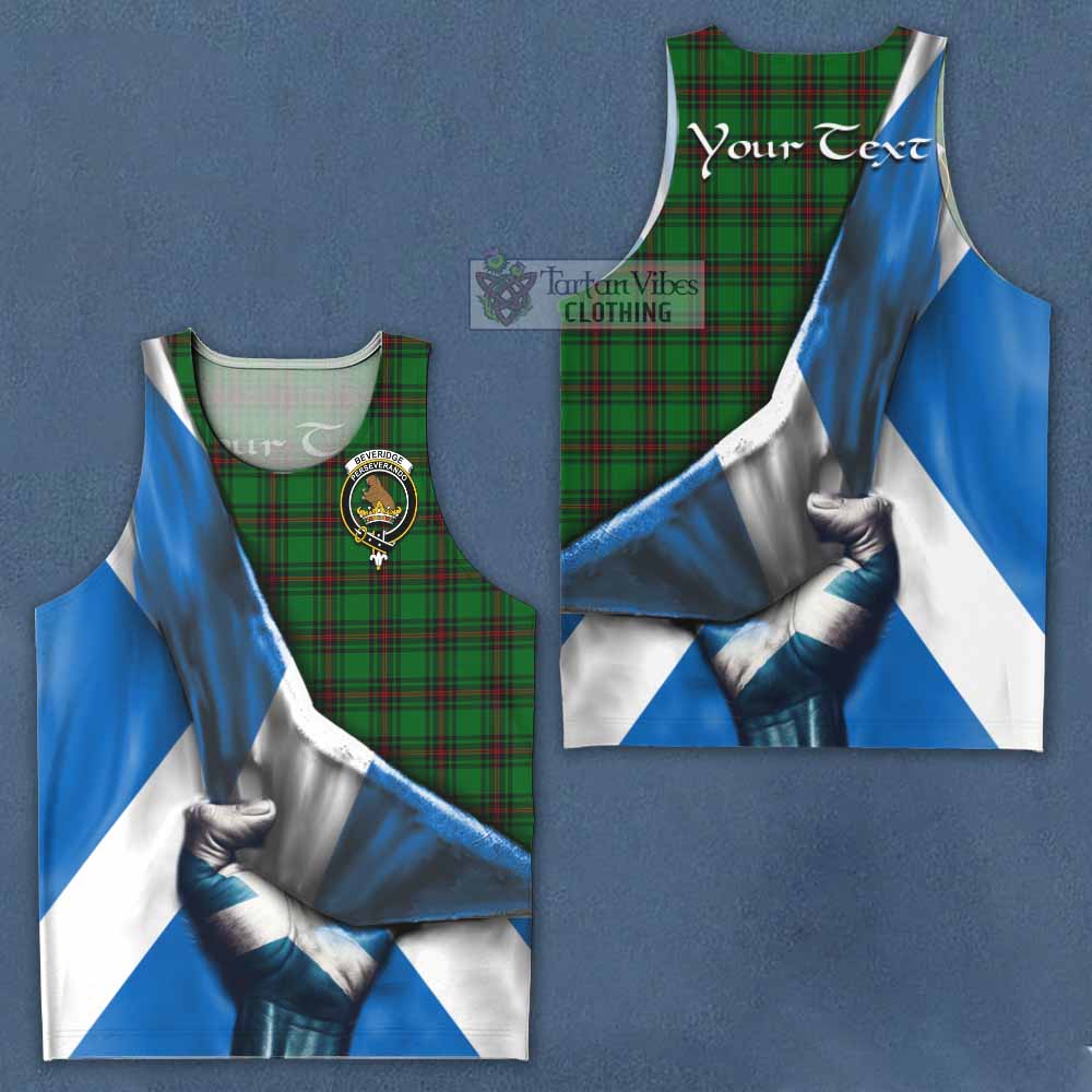 Tartan Vibes Clothing Beveridge Tartan Men's Tank Top with Family Crest Scotland Patriotic Style