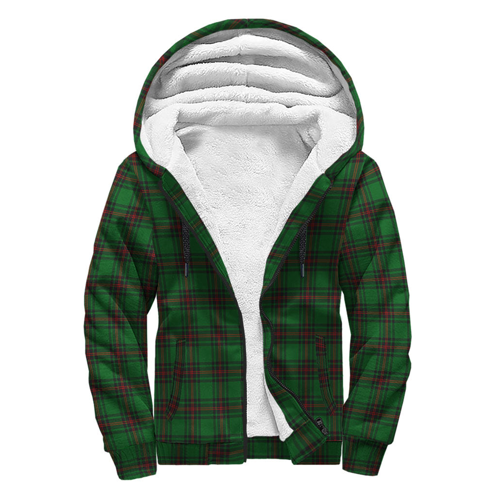 Beveridge Tartan Sherpa Hoodie with Family Crest - Tartanvibesclothing