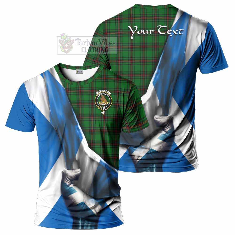 Tartan Vibes Clothing Beveridge Tartan T-Shirt with Family Crest Scotland Patriotic Style