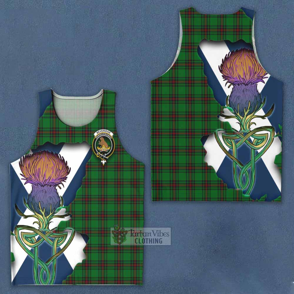 Beveridge Tartan Family Crest Men's Tank Top Scottish Thistle Celtic Inspired - Tartan Vibes Clothing