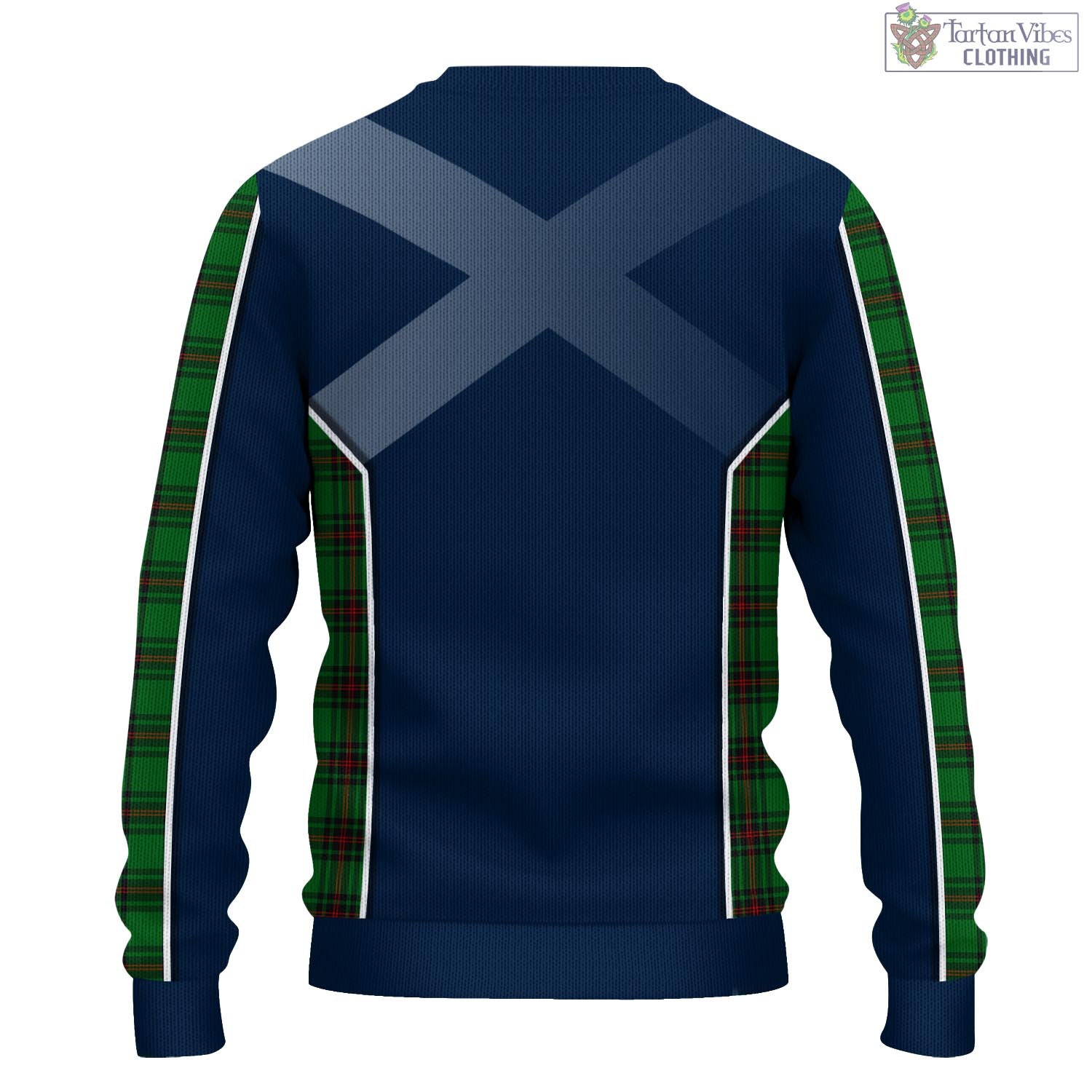 Tartan Vibes Clothing Beveridge Tartan Knitted Sweatshirt with Family Crest and Scottish Thistle Vibes Sport Style