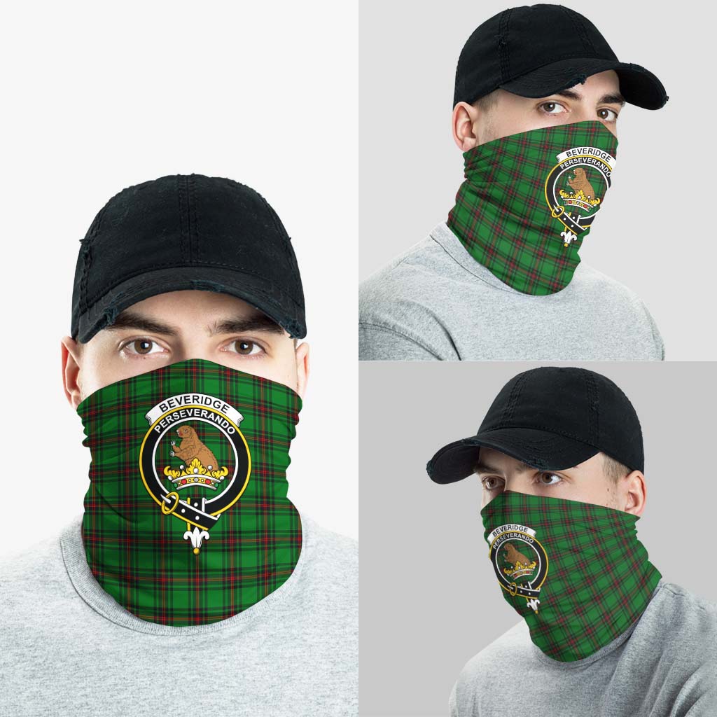 Beveridge Tartan Neck Gaiters, Tartan Bandanas, Tartan Head Band with Family Crest