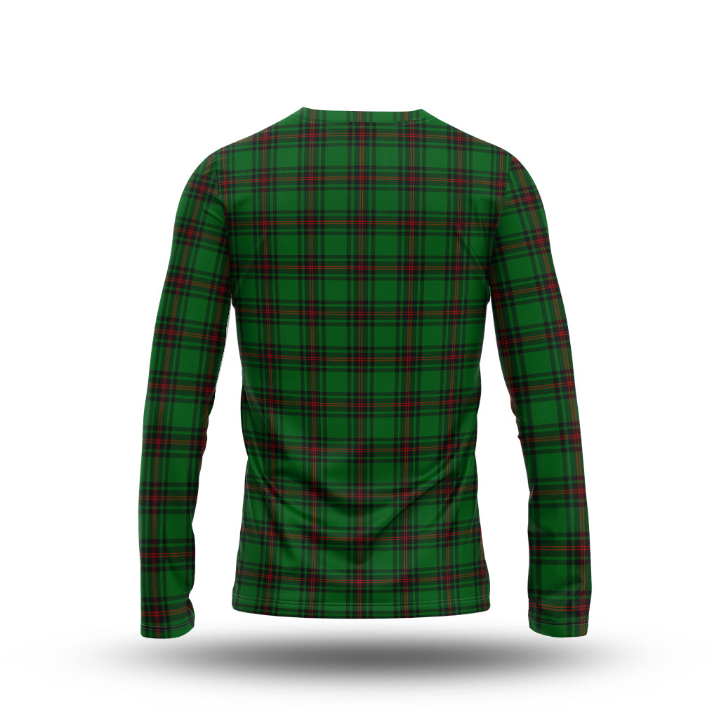 Beveridge Tartan Long Sleeve T-Shirt with Family Crest - Tartanvibesclothing