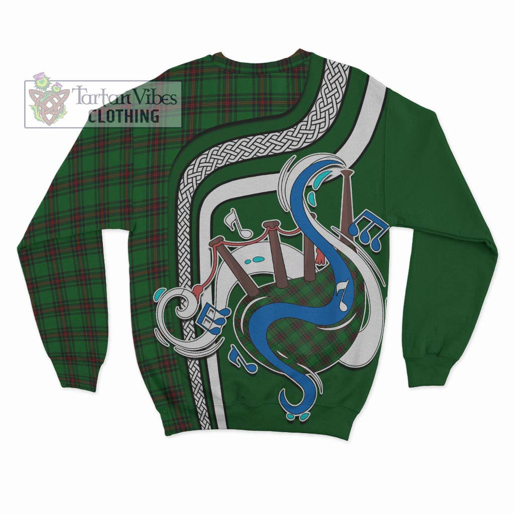 Beveridge Tartan Sweatshirt with Epic Bagpipe Style - Tartanvibesclothing Shop